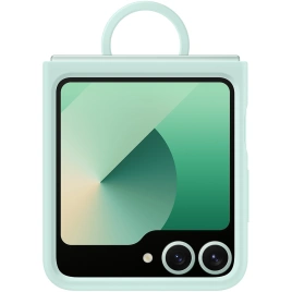 Чехол Samsung Silicone Case with Ring для Galaxy Z Flip6 Mint Green