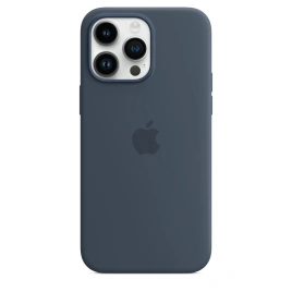 Силиконовый чехол Apple MagSafe для iPhone 14 Pro Max Storm Blue