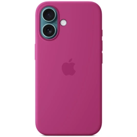 Чехол Apple Silicone Case with MagSafe для iPhone 16 Fuchsia