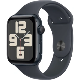 Смарт-часы Apple Watch SE (2024) 40mm Midnight Aluminium Case with Midnight Sport Band M/L (MXE93)