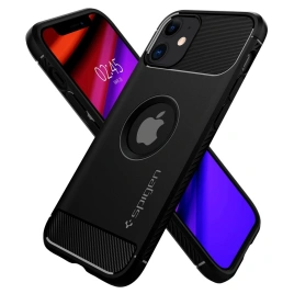 Чехол Spigen Rugged Armor для iPhone 12 Mini ( ACS01743) Black