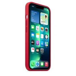 Силиконовый чехол Apple MagSafe для iPhone 13 Pro Red