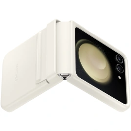 Чехол Samsung Series для Galaxy Z Flip 5 Flap Eco-Leather Case Creme
