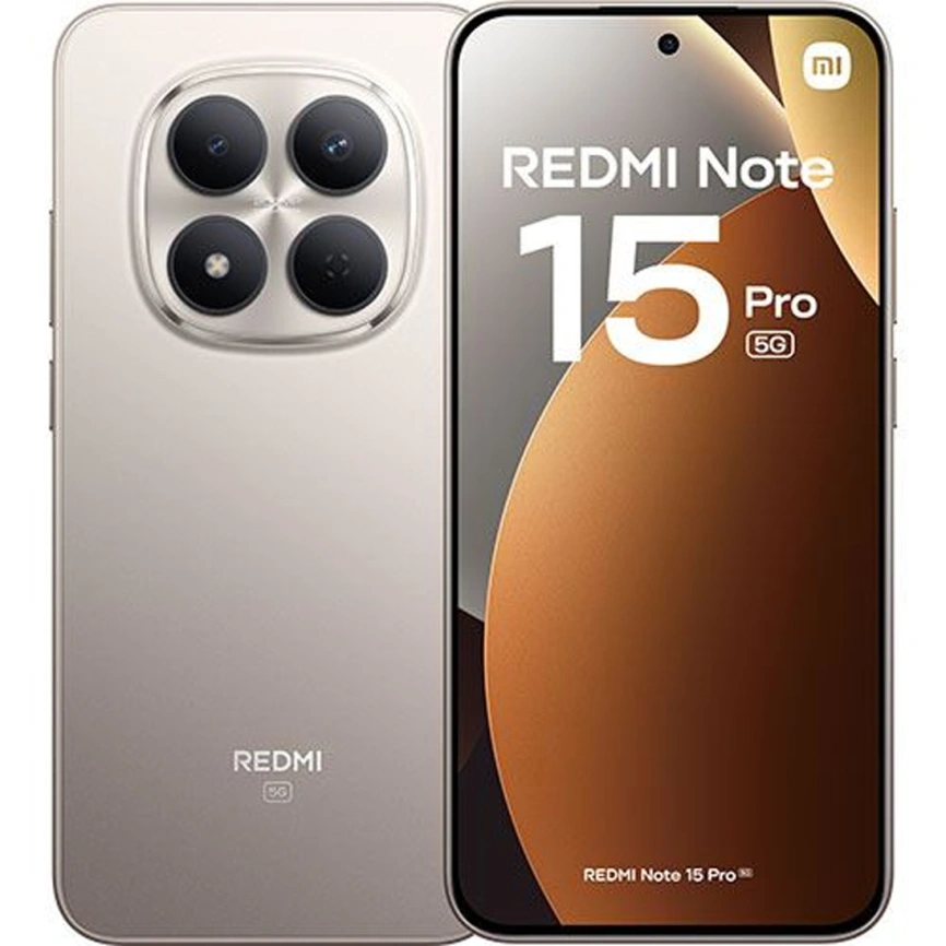 Смартфон Xiaomi Redmi Note 15 Pro 5G 12/256Gb Titanium Global Version фото 1