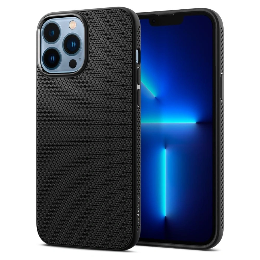 Чехол Spigen Liquid Air для iPhone 13 Pro (ACS03258) Matte Black фото 9