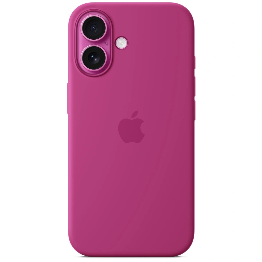 Чехол Apple Silicone Case with MagSafe для iPhone 16 Fuchsia фото 1