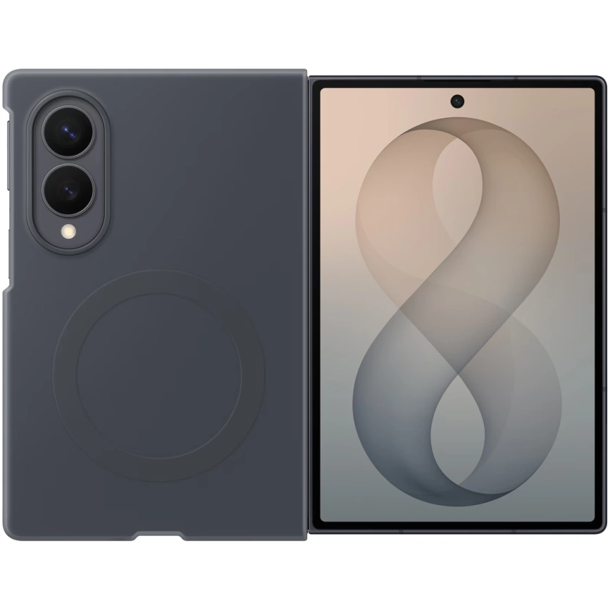 Чехол Samsung Silicone Magnet Case для Galaxy Z Fold8 Black фото 1