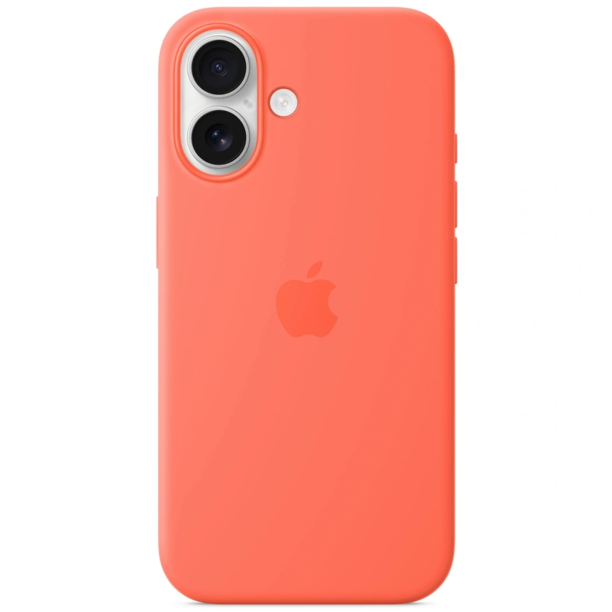 Чехол Apple Silicone Case with MagSafe для iPhone 16 Tangerine фото 1