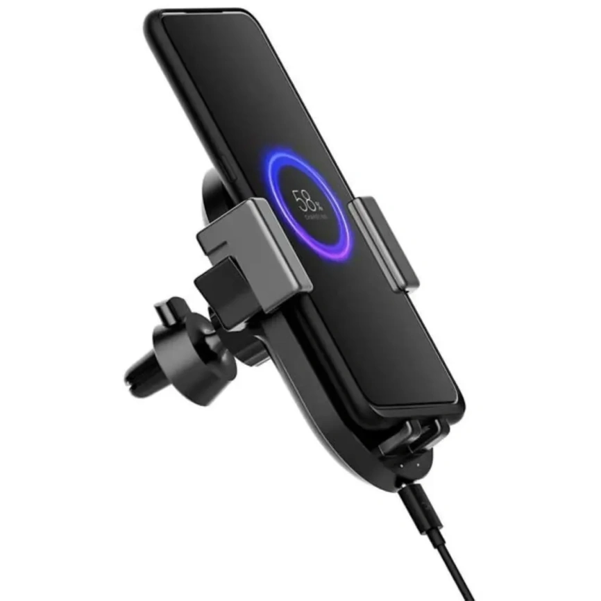 Автомобильный держатель Xiaomi Mi Wireless Car Charger 20W Black фото 5