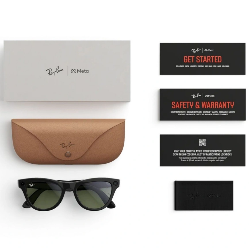 Умные очки Ray-Ban Skyler Shiny Black (RW4010) M Green фото 5
