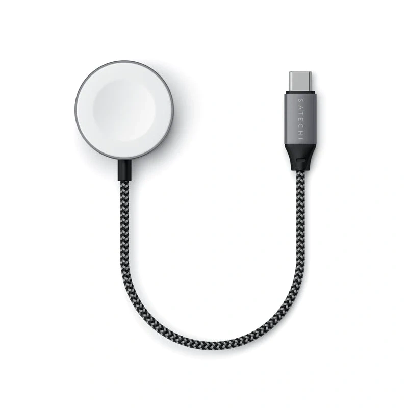 Беспроводное зарядное устройство Satechi USB-C Apple Watch ST-TCAW7CM Gray фото 5