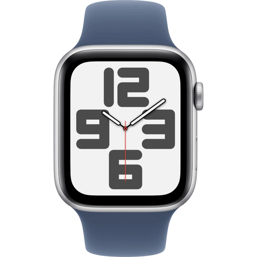 Смарт-часы Apple Watch SE (2024) 44mm Silver Aluminium Case with Denim Sport Band M/L (MXER3) фото 3