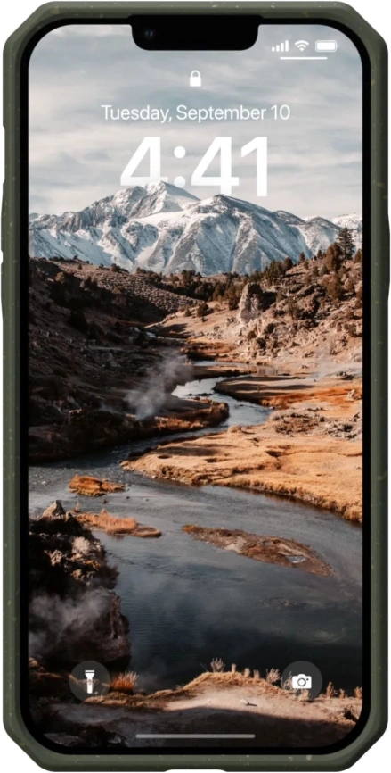 Чехол UAG Biodegradable Outback для iPhone 14 Olive фото 5