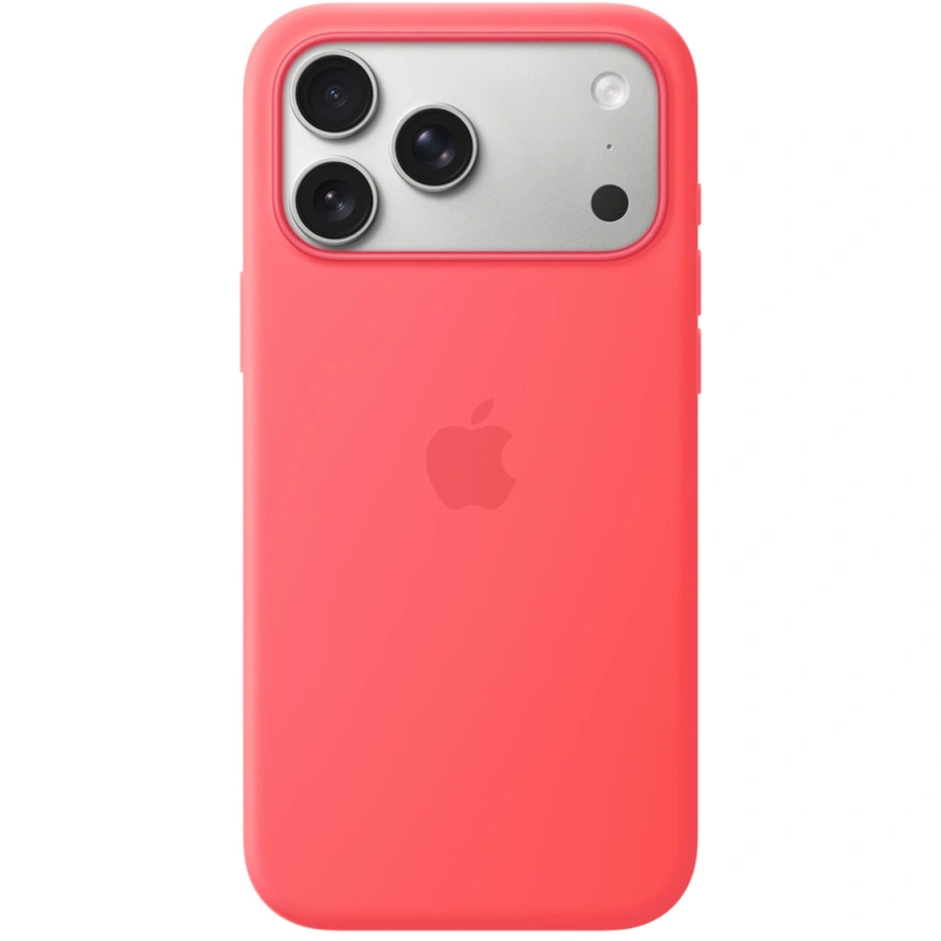 Чехол Apple Silicone Case with MagSafe для iPhone 18 Pro Max Bright Guava фото 1