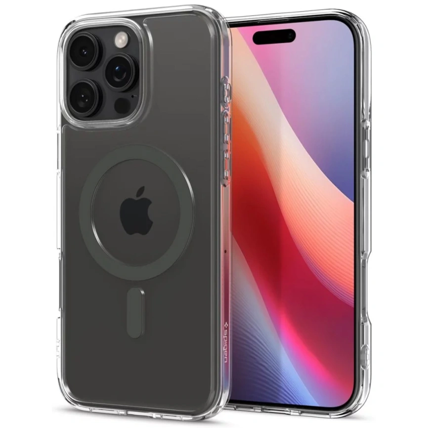 Чехол Spigen Ultra Hybrid MagSafe для iPhone 16 Pro (ACS08130) Graphite фото 5