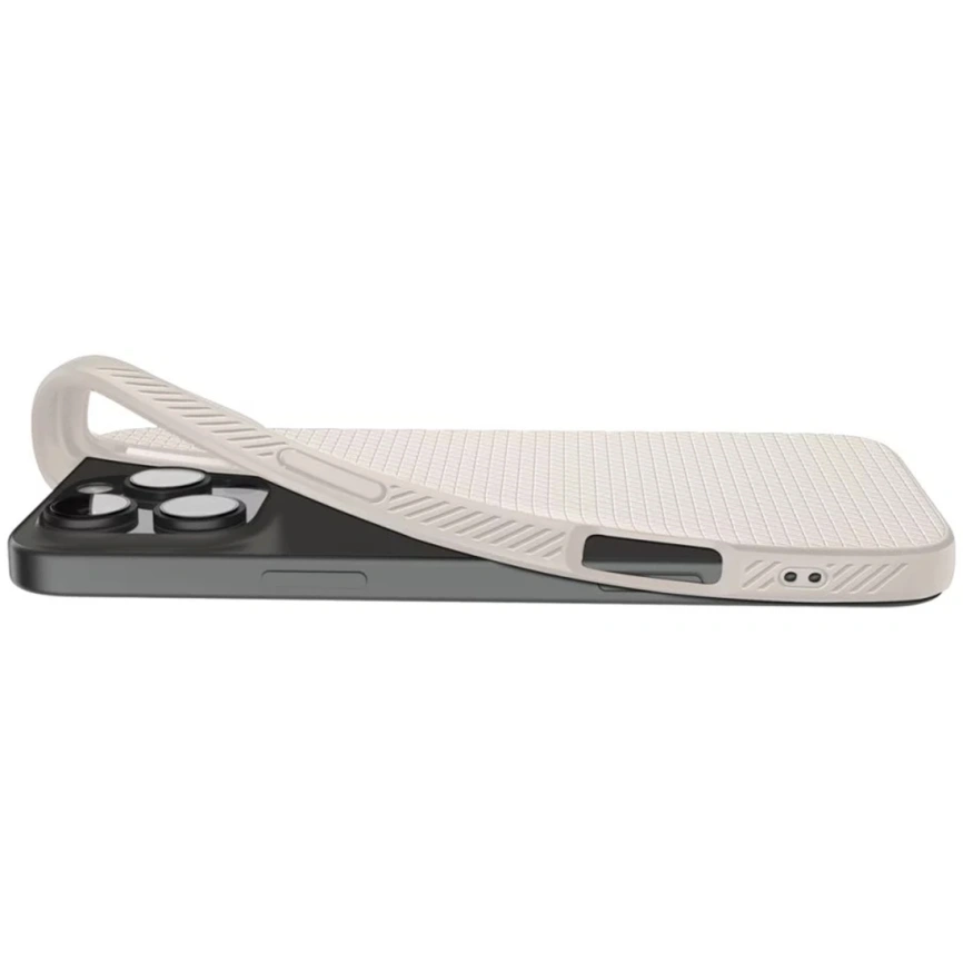 Чехол Spigen Liquid Air для iPhone 16 Pro (ACS08120) Natural Titanium фото 7