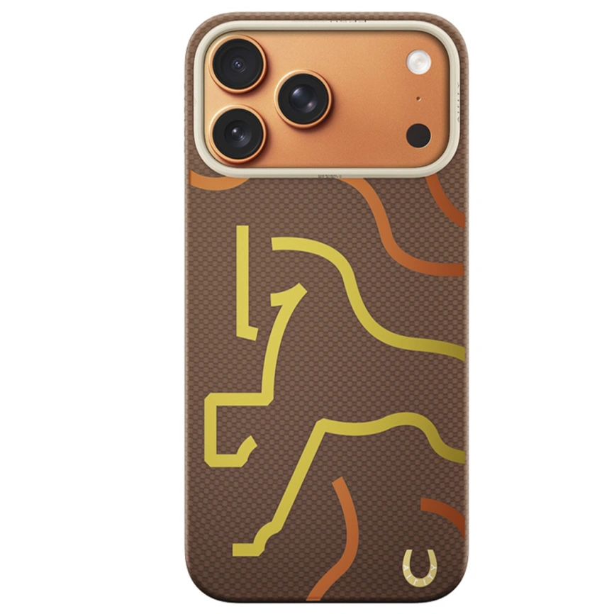 Чехол Airity Year of The Horse Aramid Fiber Case для iPhone 17 Pro Max Brown фото 1