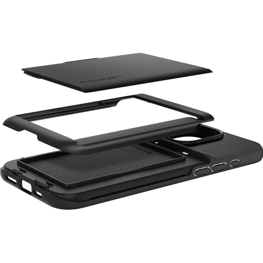 Чехол Spigen Slim Armor CS для iPhone 15 Pro Max (ACS06589) Black фото 9